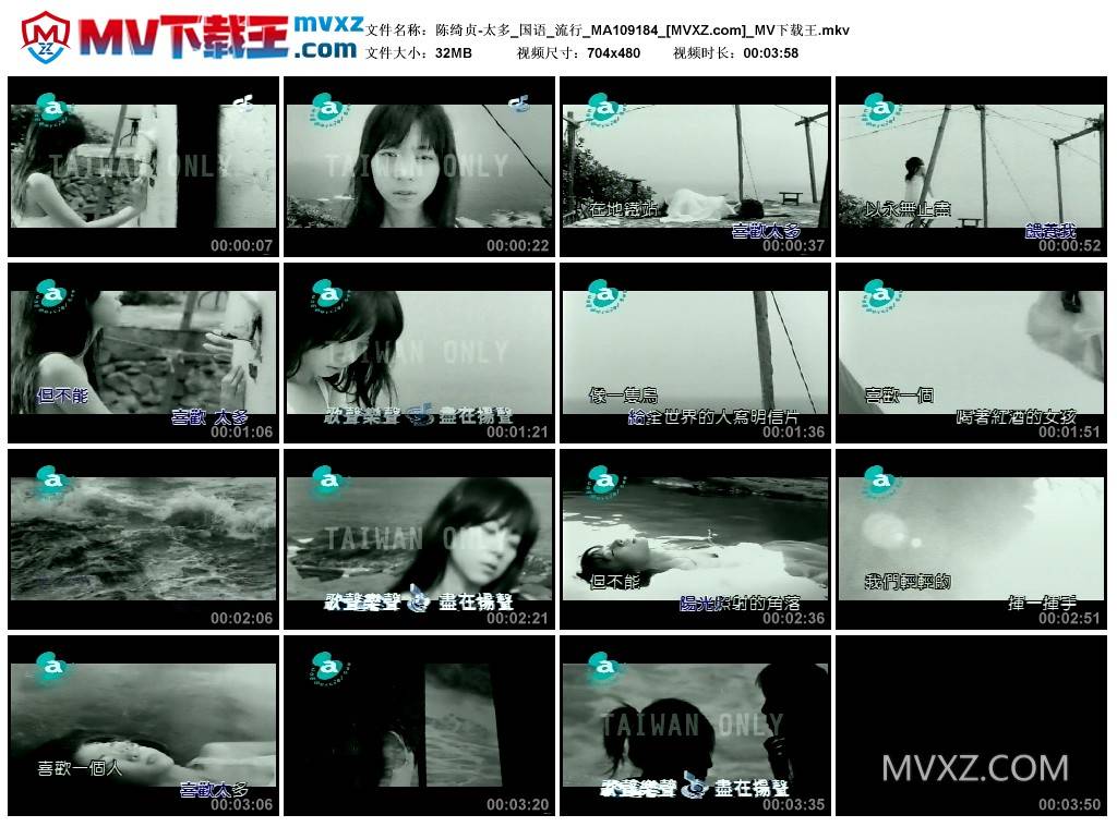 陈绮贞-太多_国语_流行_MA109184